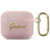 Guess GUA3SASMP Saffiano Script Metal Collection Schutzhülle für Apple AirPods 3. Generation, Pink
