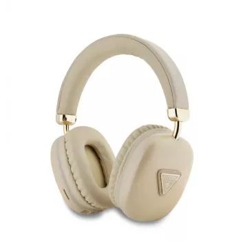 Guess Metallic Triangle Logo Wireless Bluetooth 5.3 On-Ear Kopfhörer (Gold)