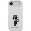 KARL LAGERFELD Silicone Case Karl Sketch & Logo MagSafe für iPhone Air Weiß