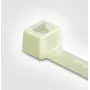 HellermannTyton T-Series Inside Serrated Cable Tie, 140mm x 2,5mm, Transparent (Natural), PA66, 100 Pieces (111-02319)