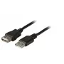 EFB Electronics USB-Verlängerungskabel - USB 2.0 Typ-A Stecker auf Buchse - 0,5 m - Schwarz