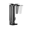 LogiLink EO0030 Drehbare PC-Halterung unter dem Schreibtisch mit Schnellverschluss, Schwarz, max. 10 kg