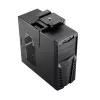 LogiLink EO0030 Drehbare PC-Halterung unter dem Schreibtisch mit Schnellverschluss, Schwarz, max. 10 kg