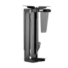 LogiLink EO0030 Drehbare PC-Halterung unter dem Schreibtisch mit Schnellverschluss, Schwarz, max. 10 kg