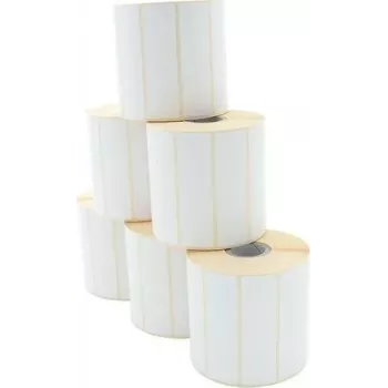 ARTDEV Thermodirekt-Etikrollen 80 x 23mm, 100mm Rollendurchmesser, 25mm Kern, 1500 Etiketten/Rolle