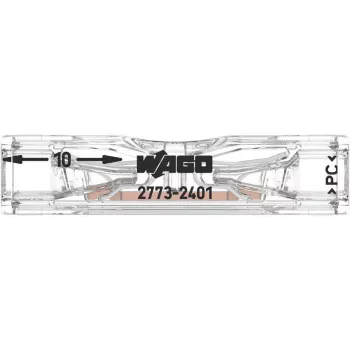 WAGO Durchgangsverbinder für 2773-2401, Push-in, max. 4 mm², 2 Leiter