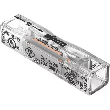 WAGO Durchgangsverbinder für 2773-2401, Push-in, max. 4 mm², 2 Leiter
