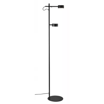 Luca Boden-LED-Leuchte, 2x4W, Schwarz