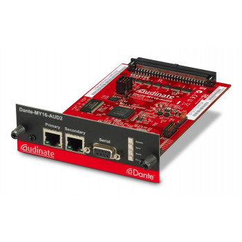 Yamaha Dante-MY16-AUD2 - Dante Interface Card 16 Channel Digital In/Out, 2x RJ-45, 24-bit