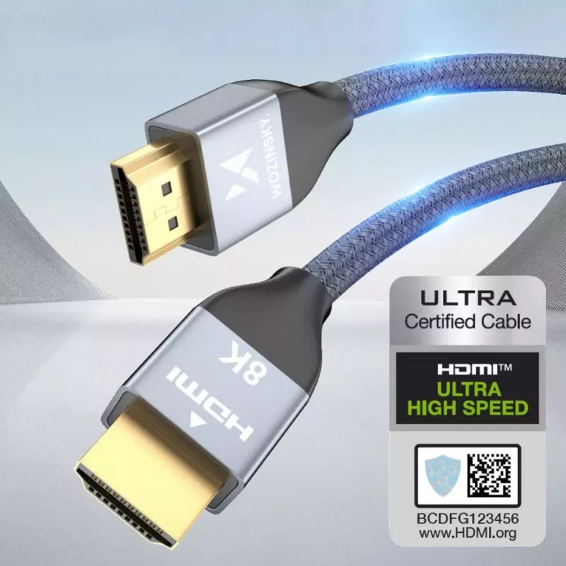 Wozinsky HDMI 2.1 8K Kabel, 1 m, silber (WHDMI-10)