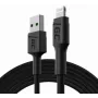 Green Cell PowerStream KABGC21 USB-A auf Lightning Kabel, 1,2 m, Schwarz