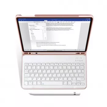 Tech-Protect SC Pen + Tastaturhülle für iPad 10.9" (10. Gen, 2022) / 11" (2025), Pink