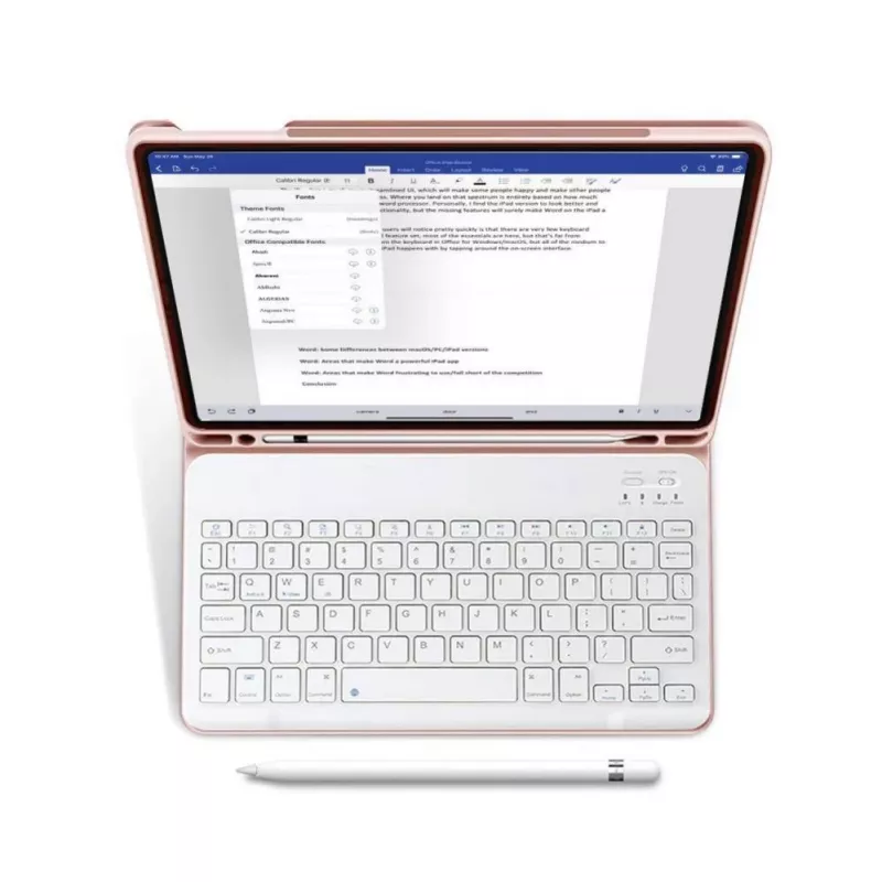 Tech-Protect SC Pen + Tastaturhülle für iPad 10.9" (10. Gen, 2022) / 11" (2025), Pink