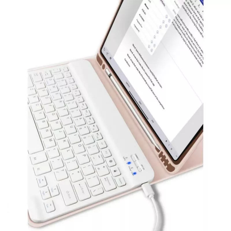 Tech-Protect SC Pen + Tastaturhülle für iPad 10.9" (10. Gen, 2022) / 11" (2025), Pink