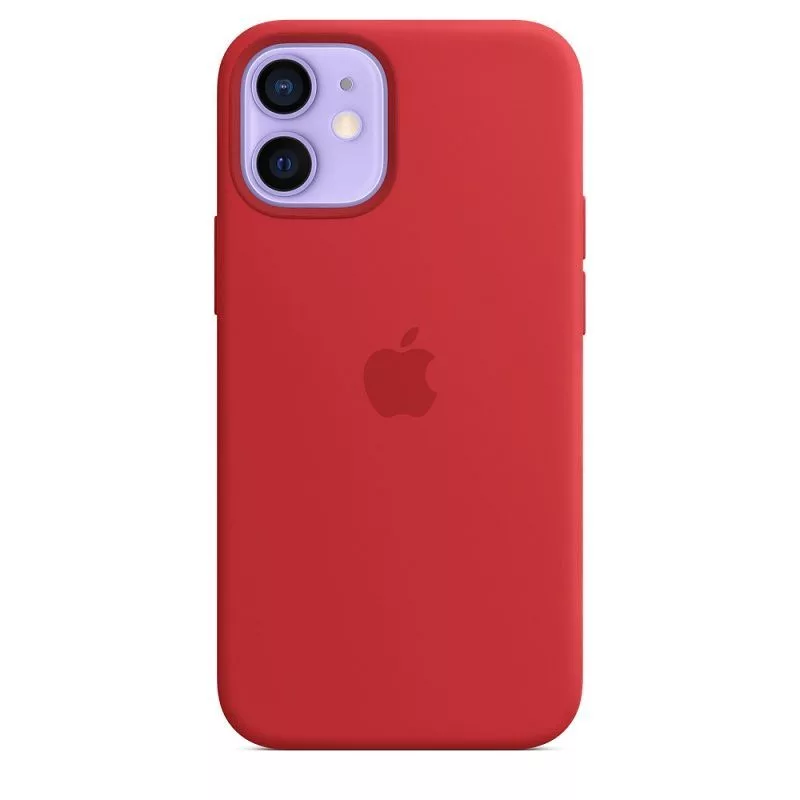 Apple Silicone Case with MagSafe für iPhone 12 mini Rot