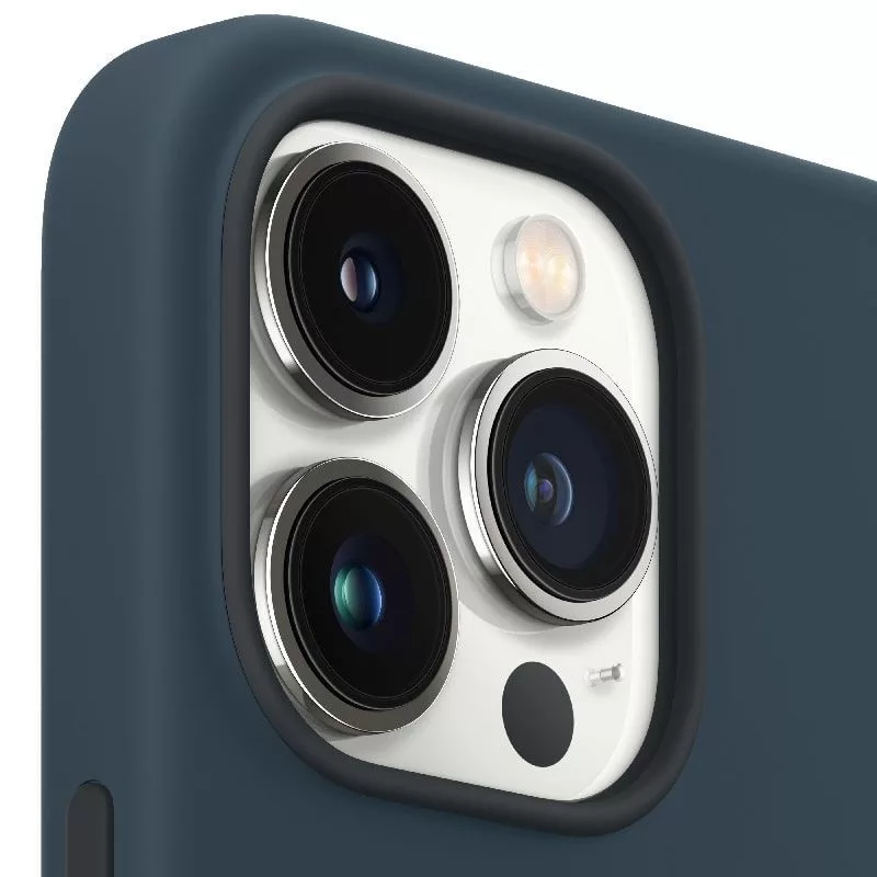 Apple iPhone 13 Pro Silikon Case mit MagSafe Abyss Blue