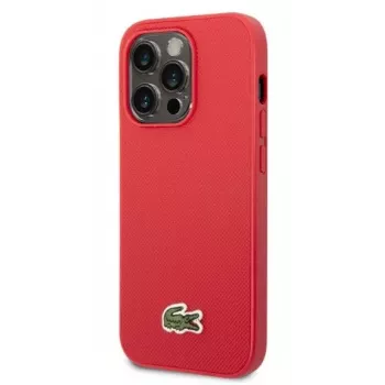 Lacoste Apple iPhone 14 Pro Iconic Petit Pique Logo Case Red