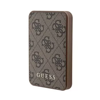 Guess Power Bank MagSafe 5000mAh 4G PU Braun