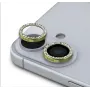 Guess Apple iPhone 16/16 Plus Fixed Glitter Schutzlinse Gold