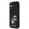 Karl Lagerfeld Apple iPhone 17 Liquid Silicone K&CH Sketch MagSafe Case Black