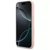 Karl Lagerfeld Silikonhülle für iPhone 17 Pro mit MagSafe, KL Sketch & Logo, Pink