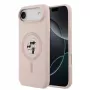 Karl Lagerfeld Liquid Silicone Karl and Choupette MagSafe Hülle für iPhone Air, Pink