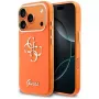 Guess IML 4G Script Metal Case für iPhone 17 Pro, Orange