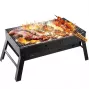 iLike Grillpapa Super Compact Foldable Holzkohlegrill 36x29x6.8 cm für Picknick und Camping