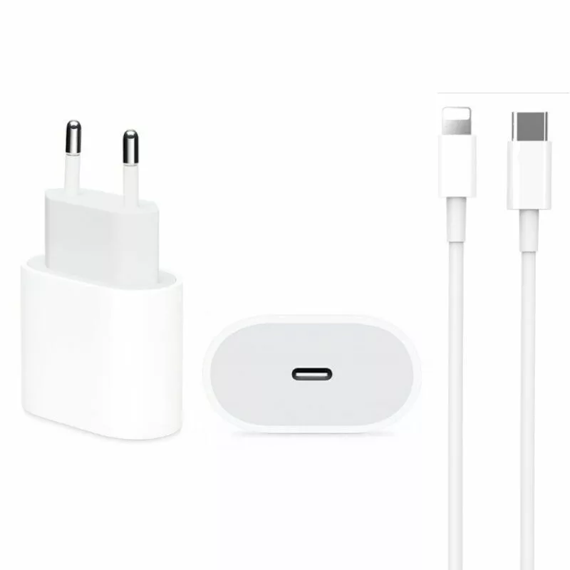 DCO IP12 20W PD Type-C Stecker-Schnellladegerät mit Lightning-Kabel A234 Weiß