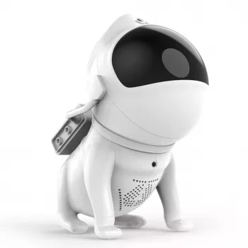 Elight G6 Space Dog Nebula-Effekt Wand- & Deckenprojektor mit Lautsprecher, Bluetooth-App, Fernbedienung, Weiß