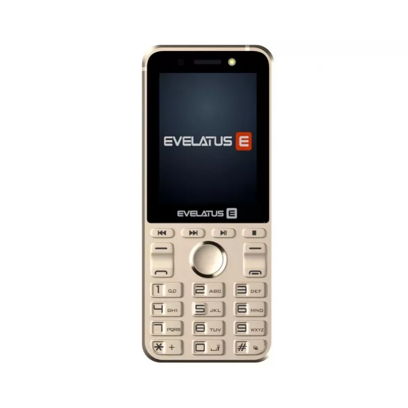 Evelatus Tron GLD Dual-SIM-Funktionstelefon Gold