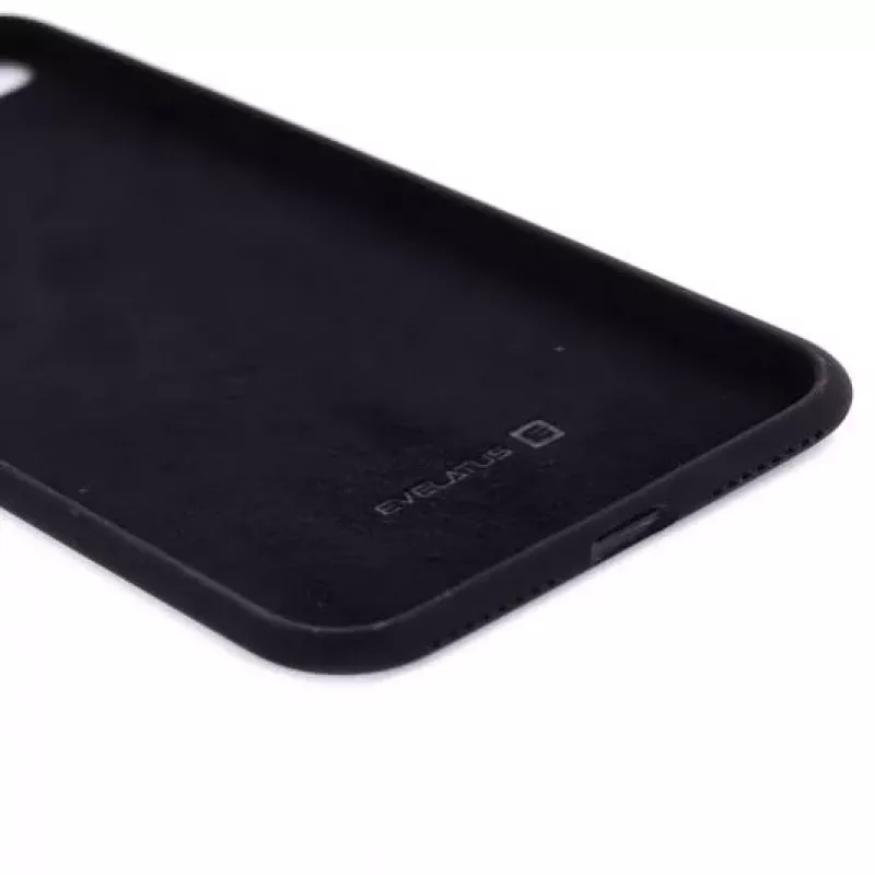 Evelatus Premium Soft Touch Silicone Case für Apple iPhone 7 Plus/8 Plus - Schwarz