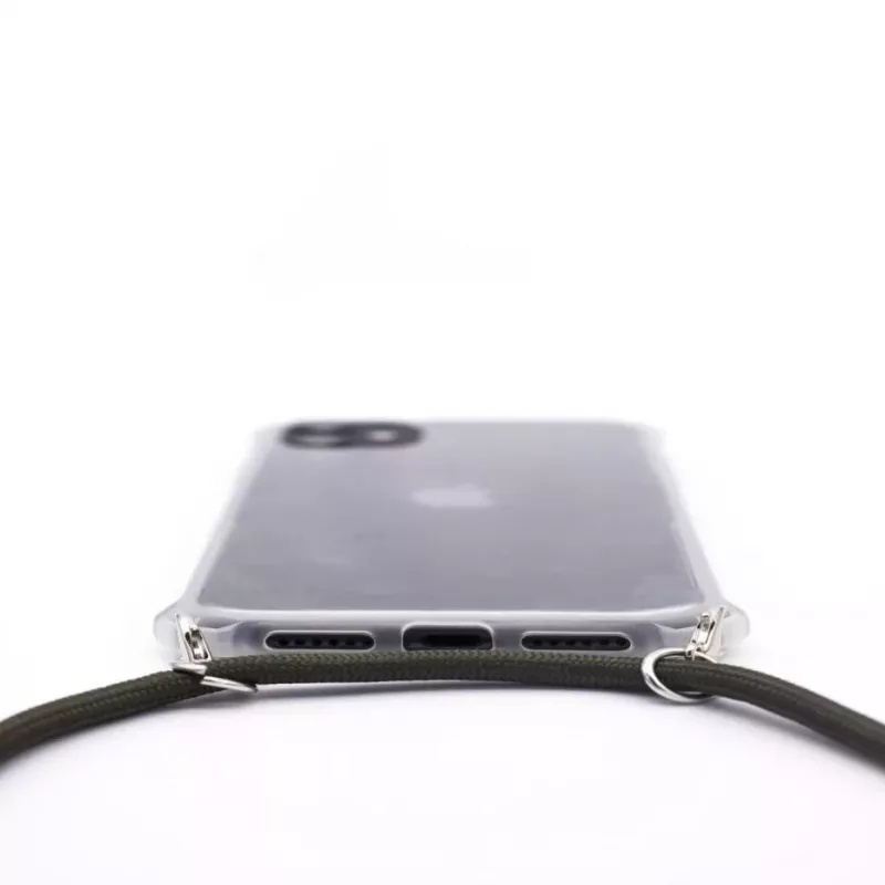 Evelatus Apple iPhone 11 Pro Hülle mit Band Grün Transparent