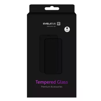 Evelatus Apple iPhone 12 Mini 5.4'' 0,33mm Flat Clear Tempered Glass Screen Protector with Japan Glue, Anti-Static