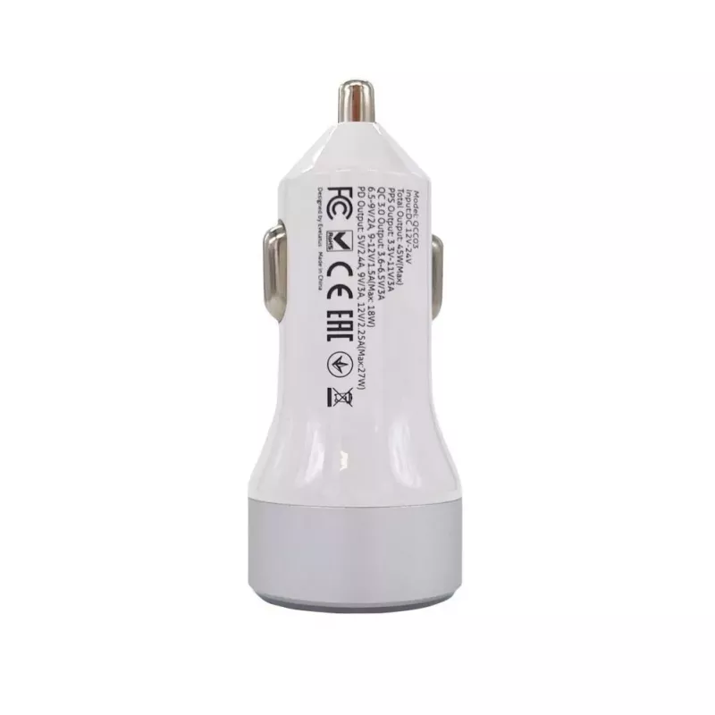 Evelatus Quick Auto-Ladegerät QCC03 Weiß