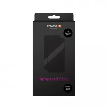 Evelatus Apple iPhone 12/12 Pro 0,33mm Flat Clear Tempered Glass Screen Protector with Japan Glue Anti-Static