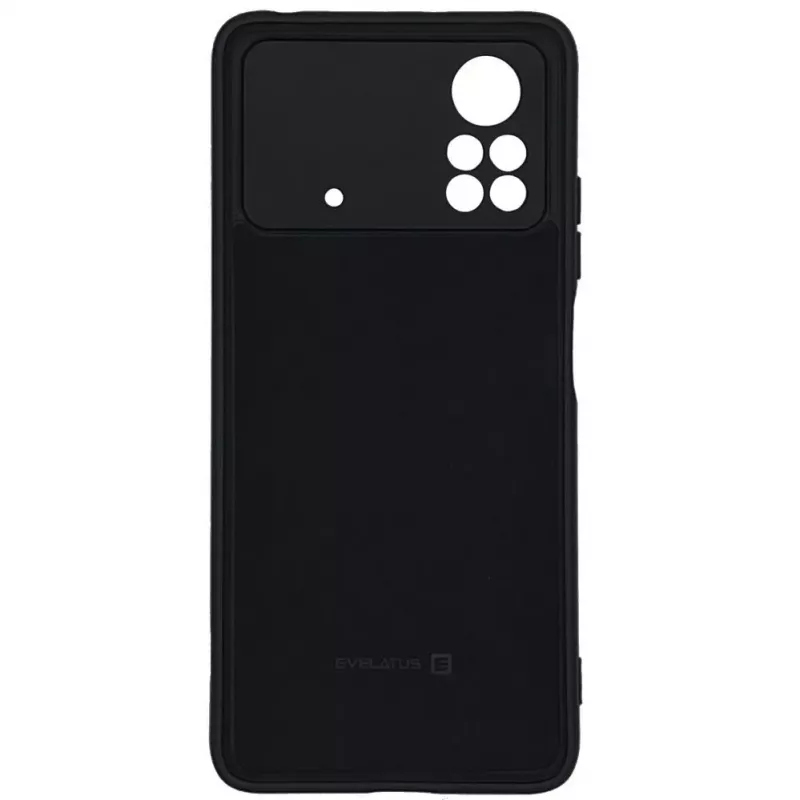 Evelatus Xiaomi Poco X4 Pro 5G Premium Soft Touch Silicone Case Black