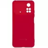 Evelatus Xiaomi Poco X4 Pro 5G Premium Soft Touch Silikonhülle Rot