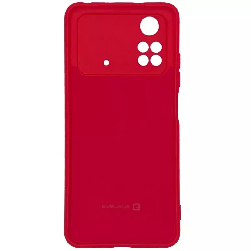 Evelatus Xiaomi Poco X4 Pro 5G Premium Soft Touch Silikonhülle Rot