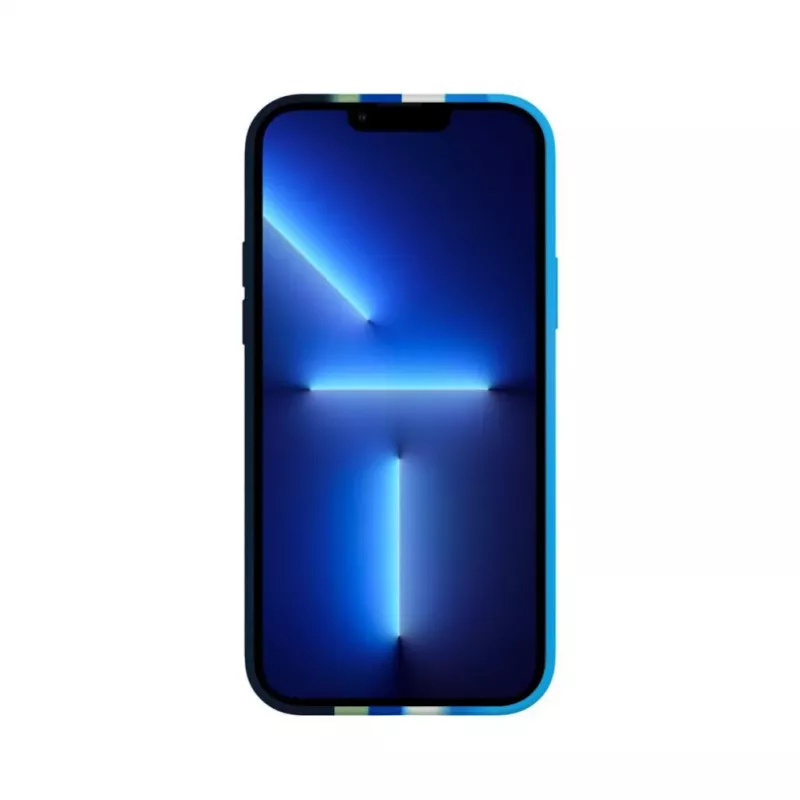 Evelatus Apple iPhone 13 Pro Max Silikonhülle Mehrfarbig Blau