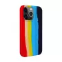 Evelatus Apple iPhone 13 Pro Max Silikonhülle Mehrfarbig Regenbogen
