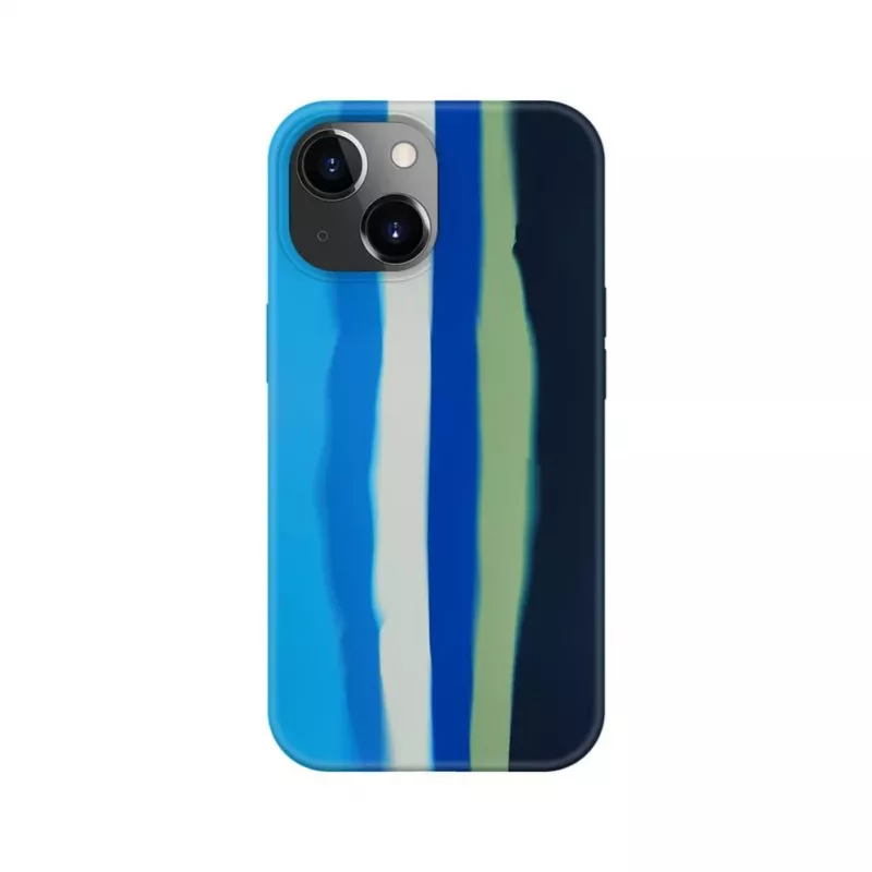 Evelatus Apple iPhone 14 Multi-Colored Silicone Case Blue