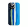 Evelatus Apple iPhone 14 Pro Silikonhülle Mehrfarbig Blau