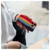 Evelatus Apple iPhone 14 Pro Silikonhülle Mehrfarbig Regenbogen