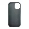 iLike Apple iPhone 12 / 12 Pro Silikon-Kunststoff-Hülle Eco Print Design Schwarz