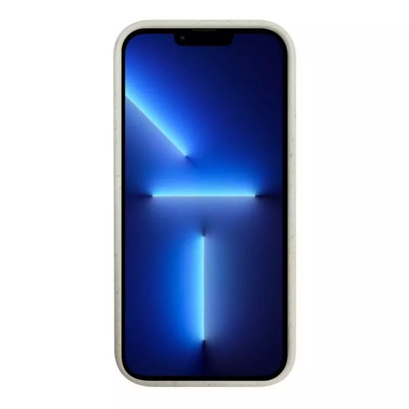 iLike Apple iPhone 13 Silikon-Kunststoffhülle Eco Print Design Weiß