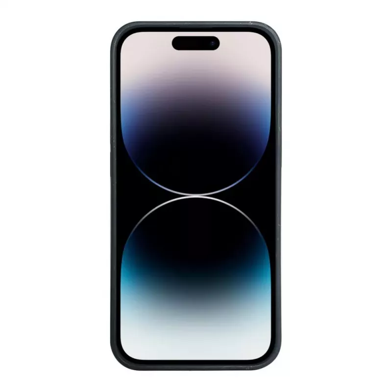 iLike Apple iPhone 14 Pro Max Silikon-Kunststoffhülle Eco Print Design Schwarz