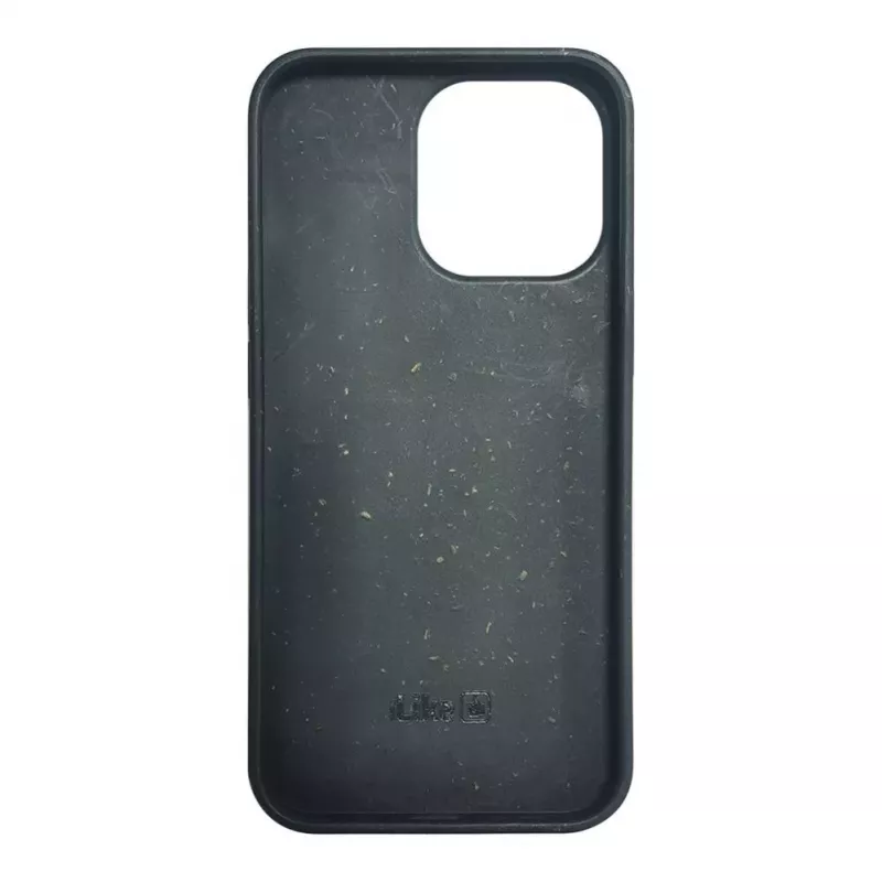 iLike Apple iPhone 14 Pro Max Silikon-Kunststoffhülle Eco Print Design Schwarz