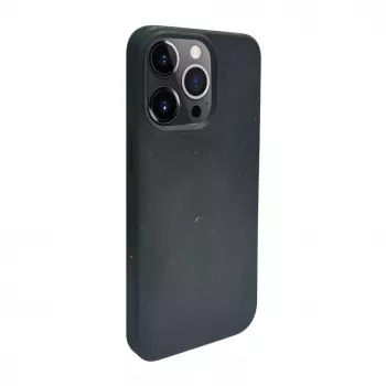 iLike Apple iPhone 14 Pro Max Silikon-Kunststoffhülle Eco Print Design Schwarz