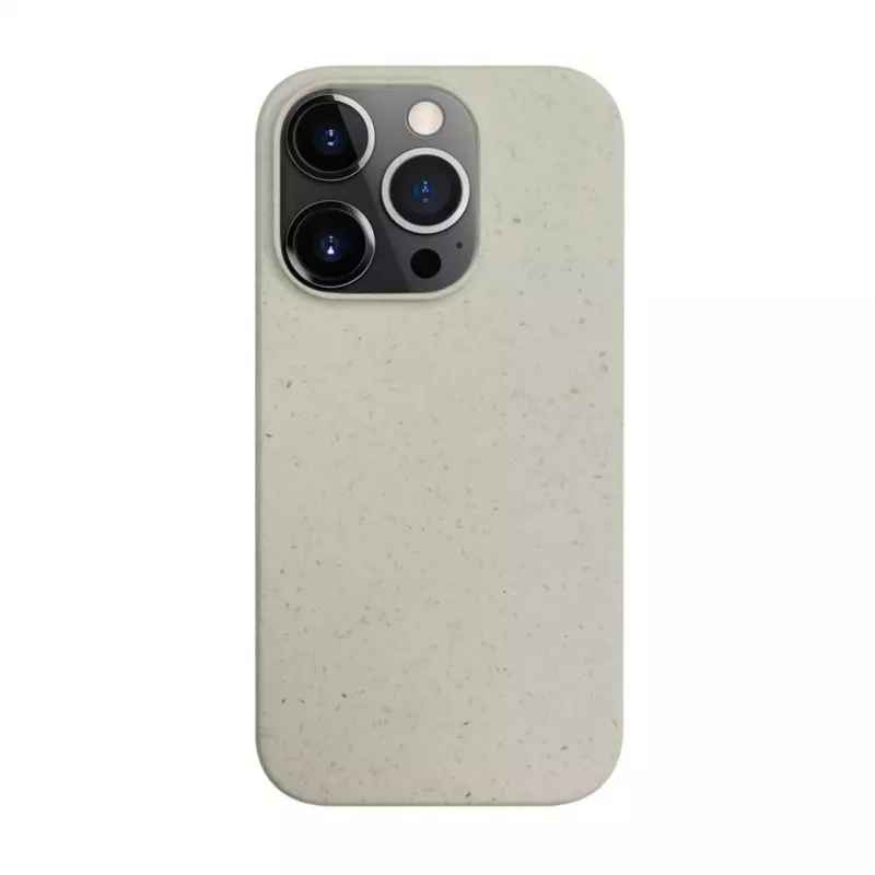 iLike Apple iPhone 14 Pro Max Silikon TPU Hülle Eco Print Design Weiß